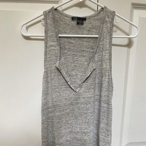 Vince split V-neck tank